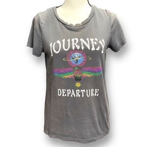 Women's Journey Departure Album Rock Band Tee Gray Small